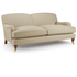 3 Seater Howard Style Sofa in Neutral Linen Mix