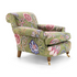Philip Arthur, Large Armchair in Floral Pure Linen