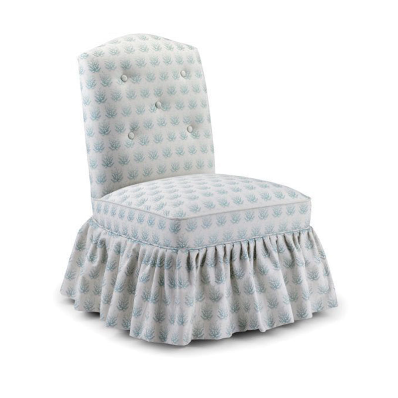 Bedroom Chair with Gathered Valance