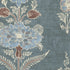 Framed Table Footstool in a Patterned Vintage Look Linen
