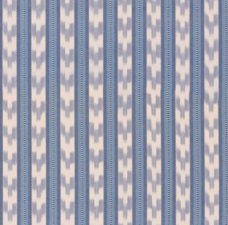 Stripe Armchair with Valance in Mulberry Stripe