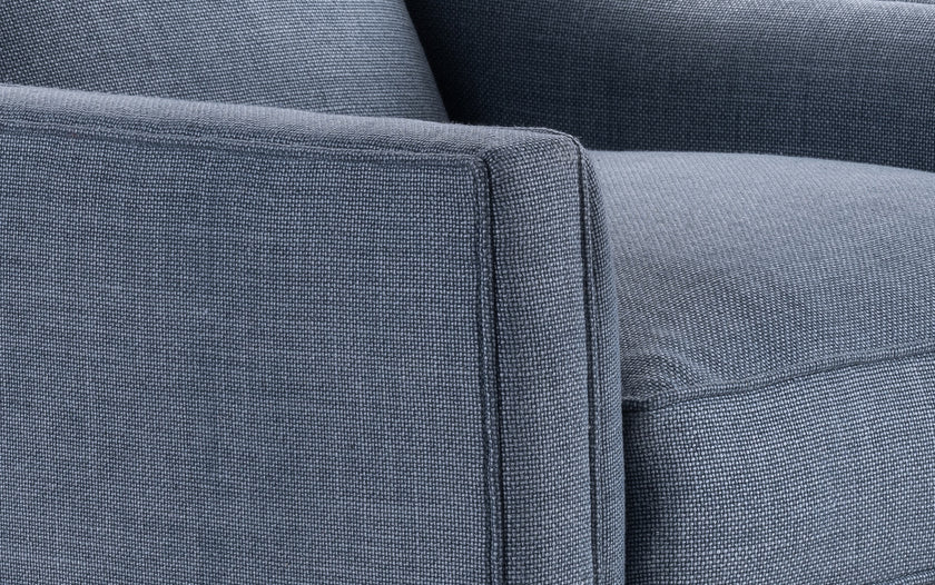 Contemporary Armchair in Rustic Linen