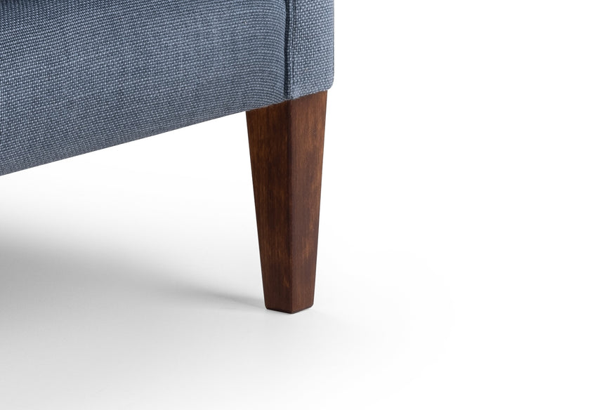 Contemporary Armchair in Rustic Linen