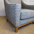 Modern Armchair in Small Scale Pattern