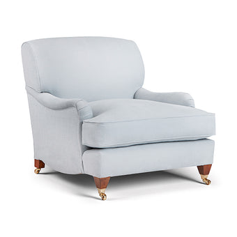 Original Howard Armchair, in Plain Cotton and Linen Blend