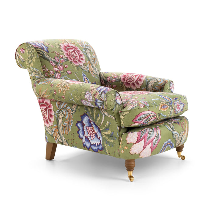 Floral-patterned armchair 