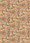 GP & J Baker, Little Magnolia, Teal / Orange