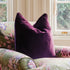 Scatter Cushion in Aubergine Velvet
