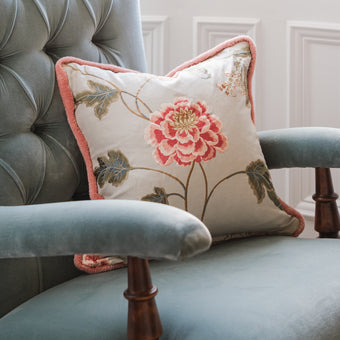 Scatter Cushion in Embroidered Silk