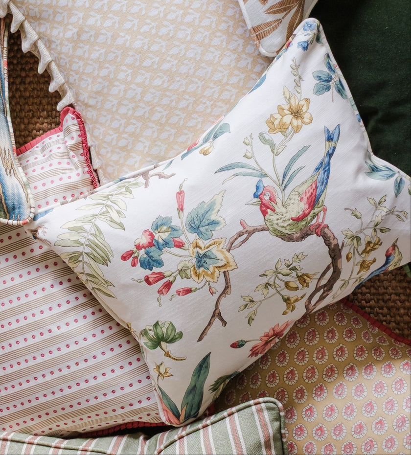 Scatter Cushion in Teal Floral