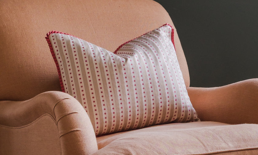 Scatter Cushion in Stripe and Spot