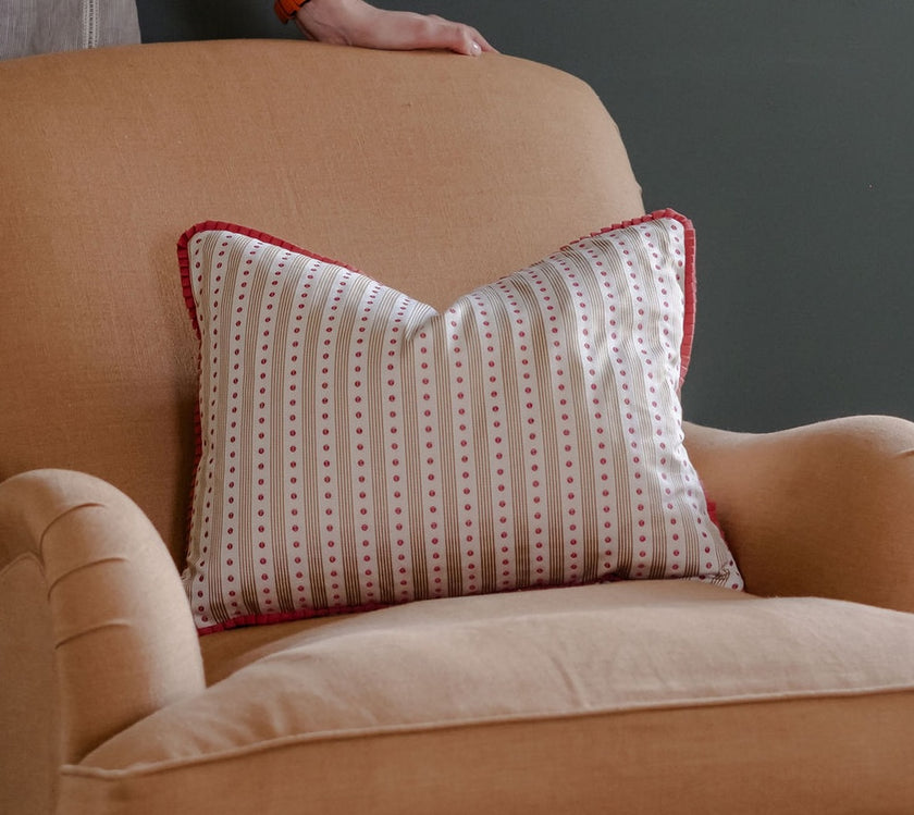 Scatter Cushion in Stripe and Spot