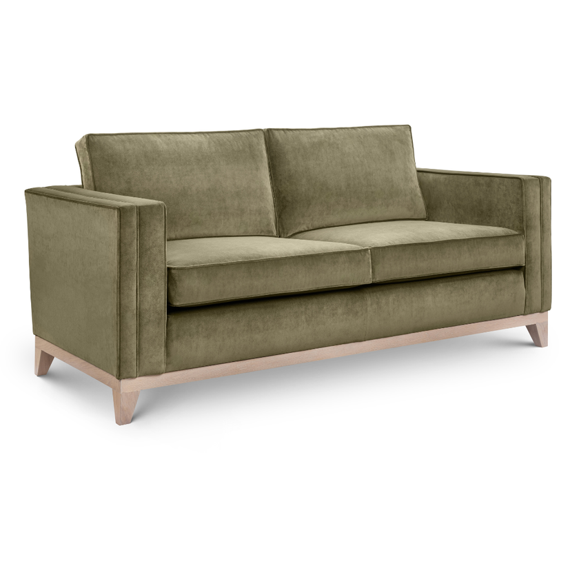 2.5 Seater Sofa in Rich Green Velvet