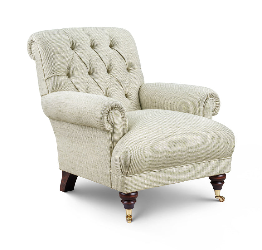 The Library Chair, in Textured Hopsack Weave