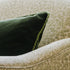 Scatter Cushion in Green Velvet with Trim