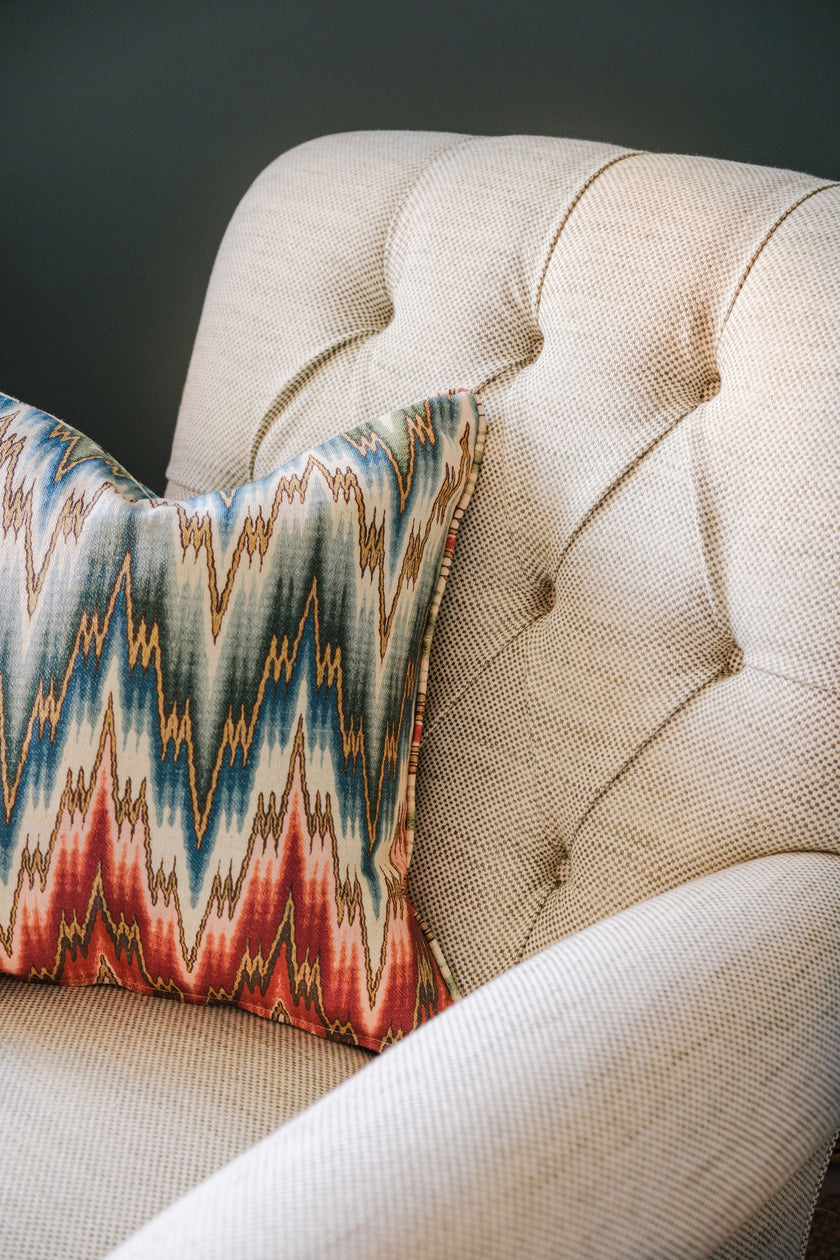The Library Chair, in Textured Hopsack Weave