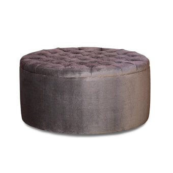 Custom round ottoman