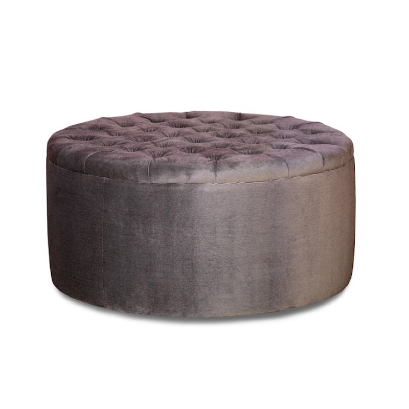Custom round ottoman